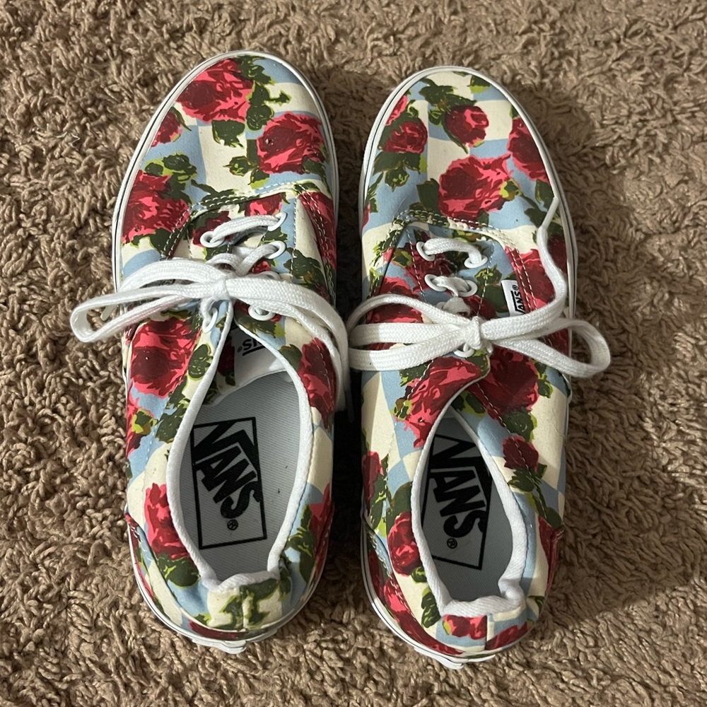 New Vans Floral Sneakers